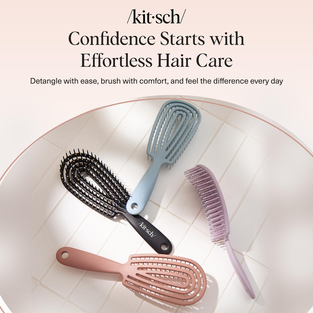 Kitsch Detangler Brush suitable for baby and kids care with gentle detangling.
