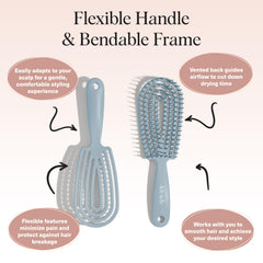 Kitsch Detangler Brush for scalp massage during detangling and styling prep.