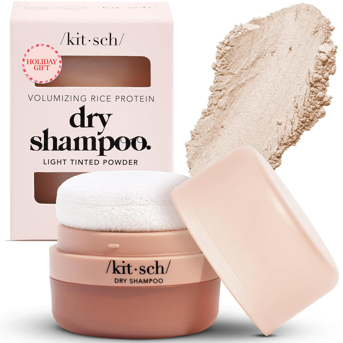 Kitsch Dry Shampoo Powder compact 8g for quick refresh and added volume on the go.