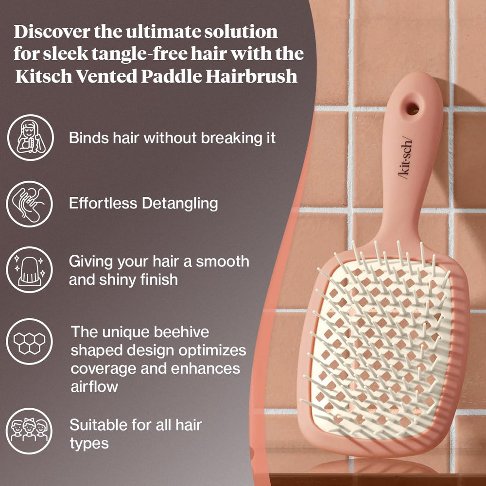 Kitsch easy-clean design helps maintain a pristine brush