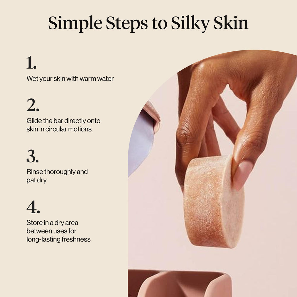 Kitsch Exfoliating Sugar Scrub Bar recyclable packaging reduces waste.