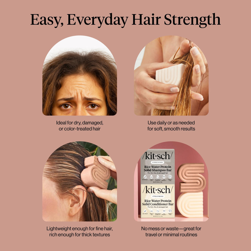 Kitsch frizz control and smoothing for sleek strands