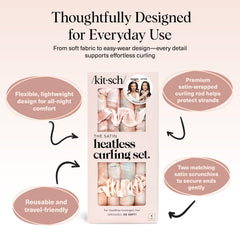 Kitsch heatless curling tools provide frizz-free, damage-free styling without heat
