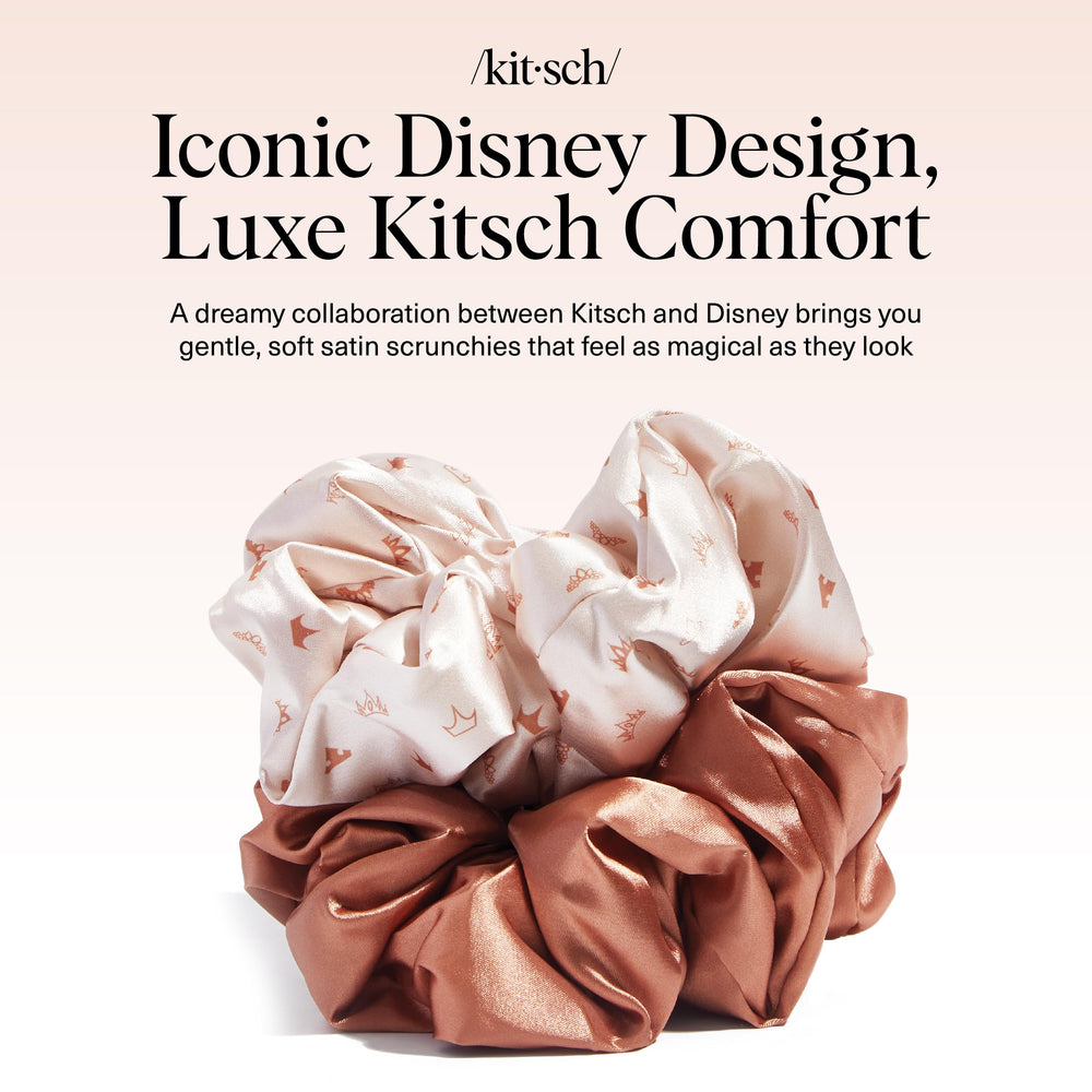 Kitsch gift-ready satin scrunchie ideal for women and teens.
