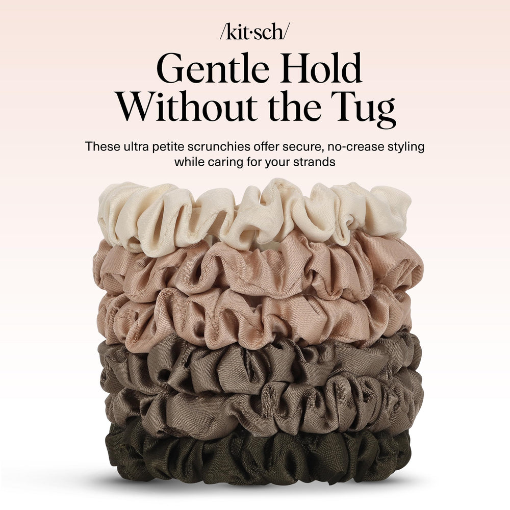 Kitsch gift-ready satin scrunchies make a thoughtful present for birthdays or holidays.