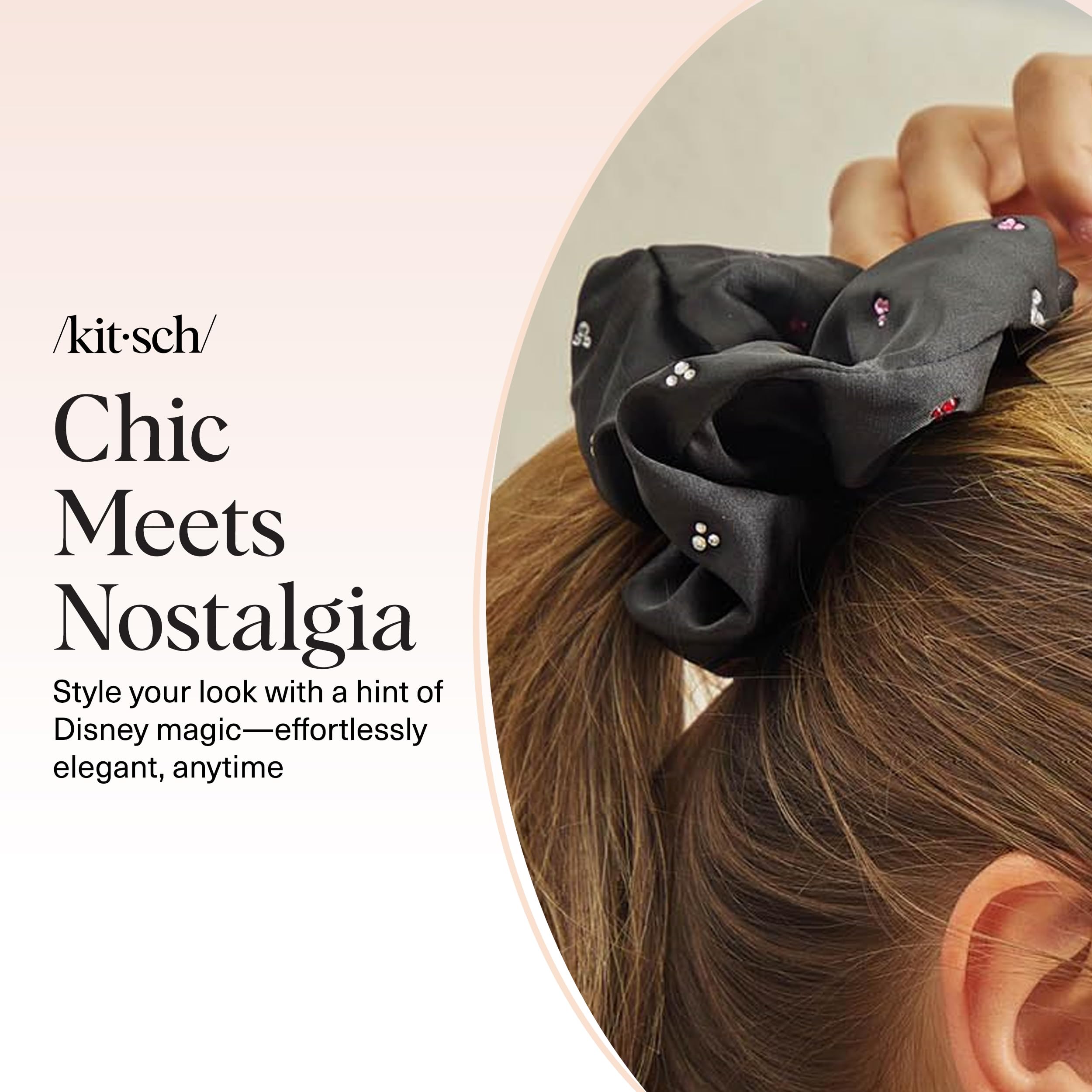 Kitsch gift-ready scrunchie packaging ideal for birthdays or holidays.