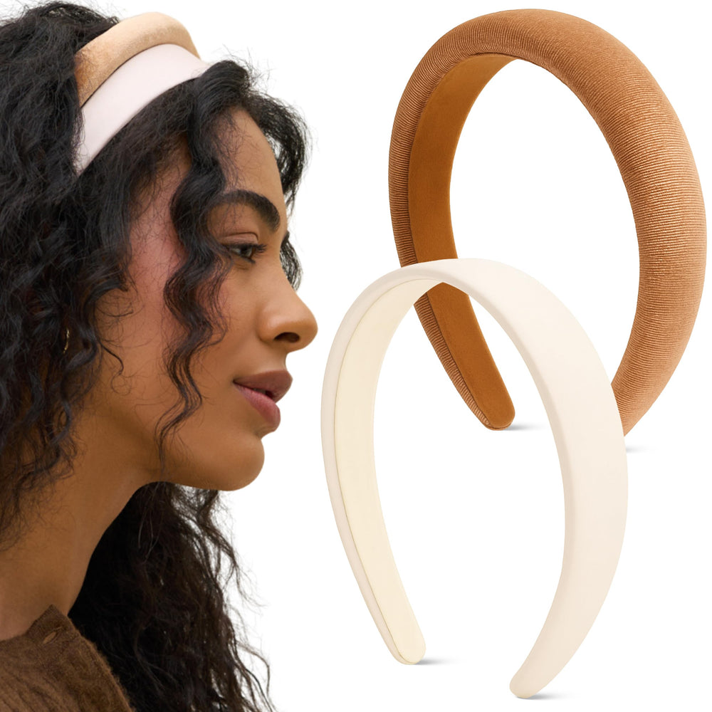 Kitsch gift set headbands cream camel ideal for stylish gifting.