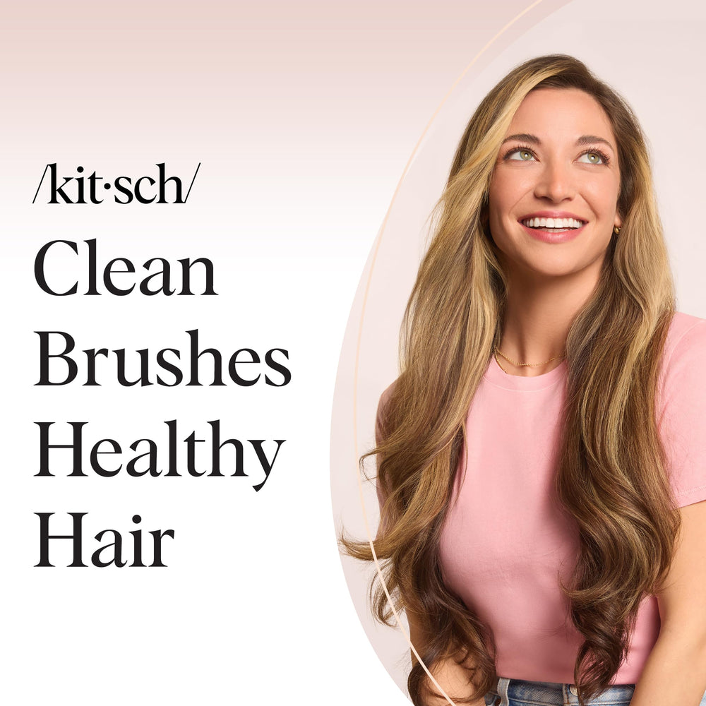 Kitsch hair brush cleaner tool travel size fits in purses and bags.