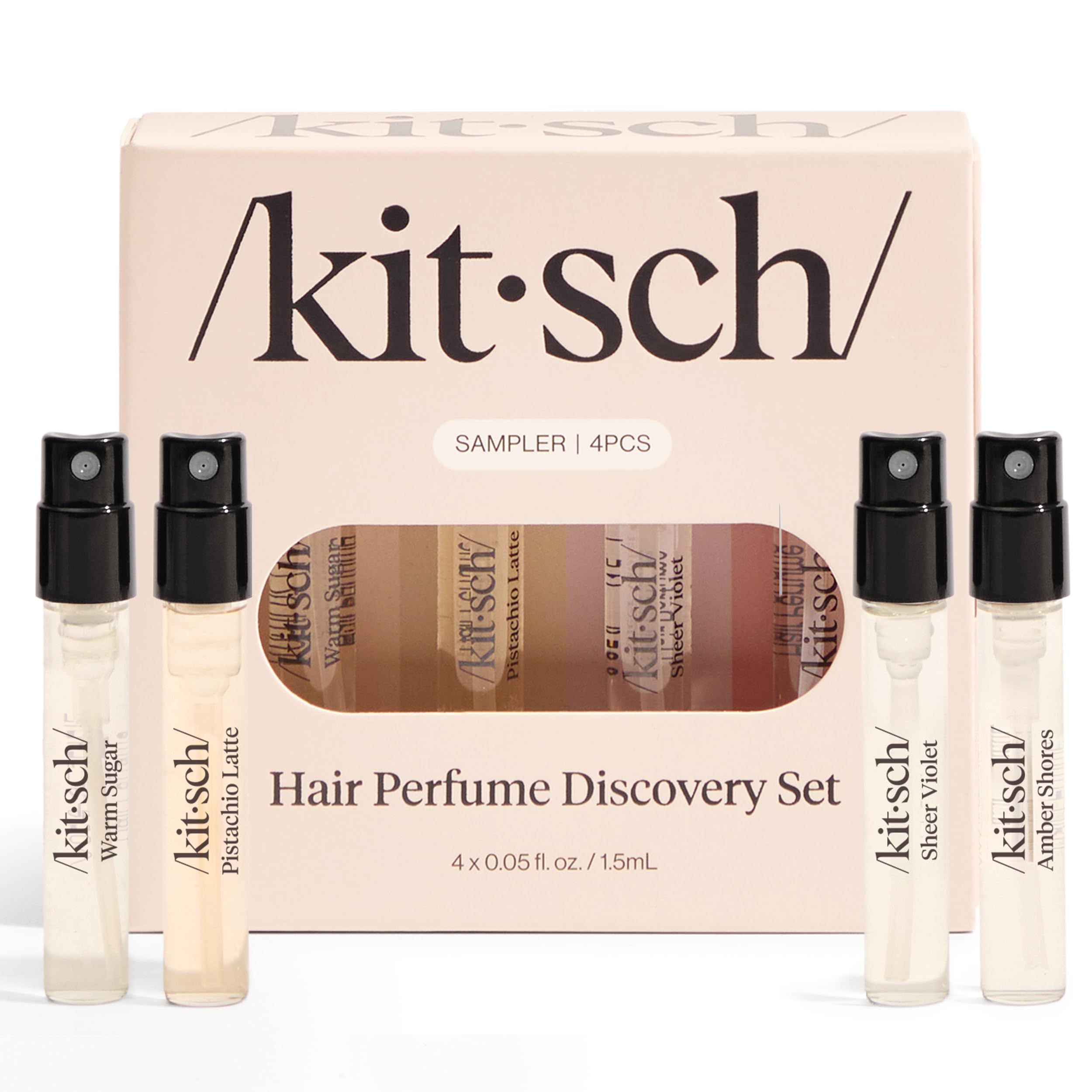 Kitsch hair perfume discovery set close-up spray for easy touch-ups