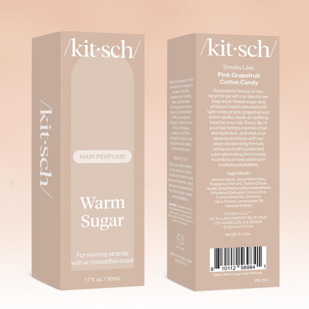 Kitsch Hair Perfume Travel size ready for on-the-go freshness.