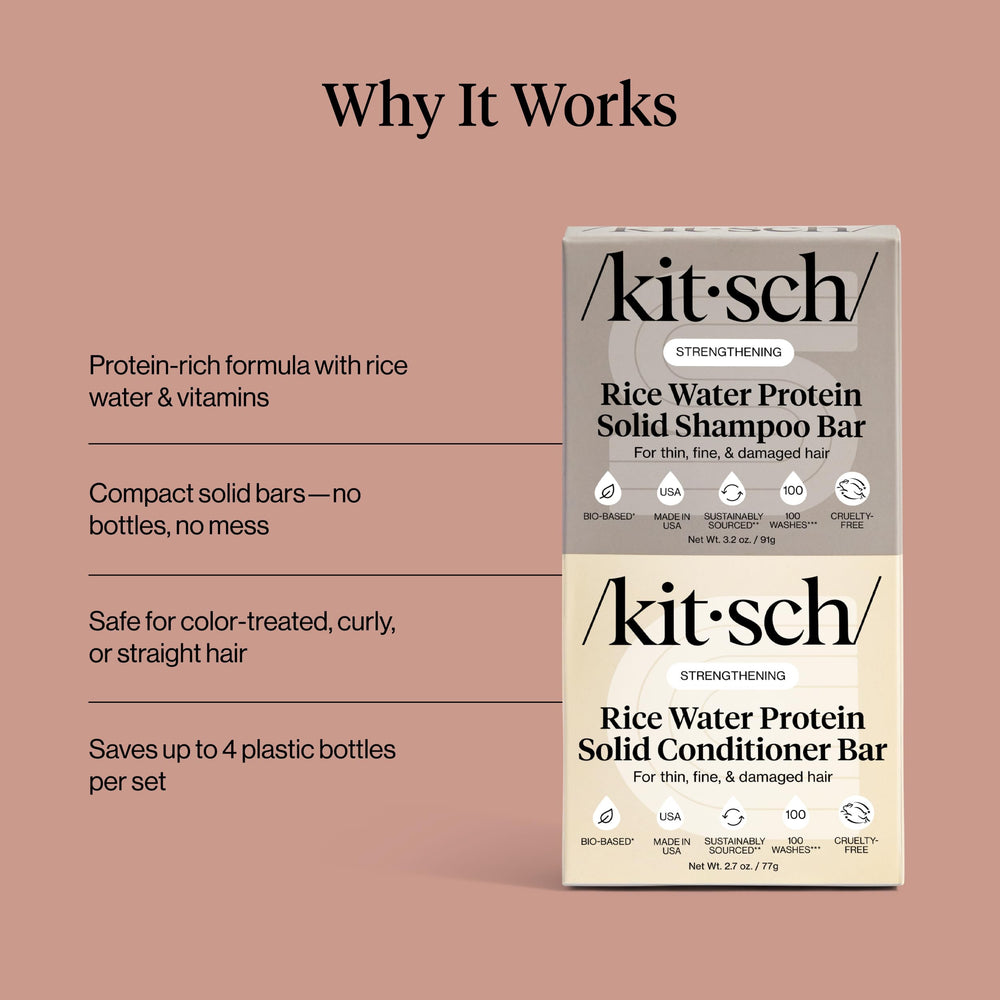 Kitsch hair results suggesting boosted shine and density