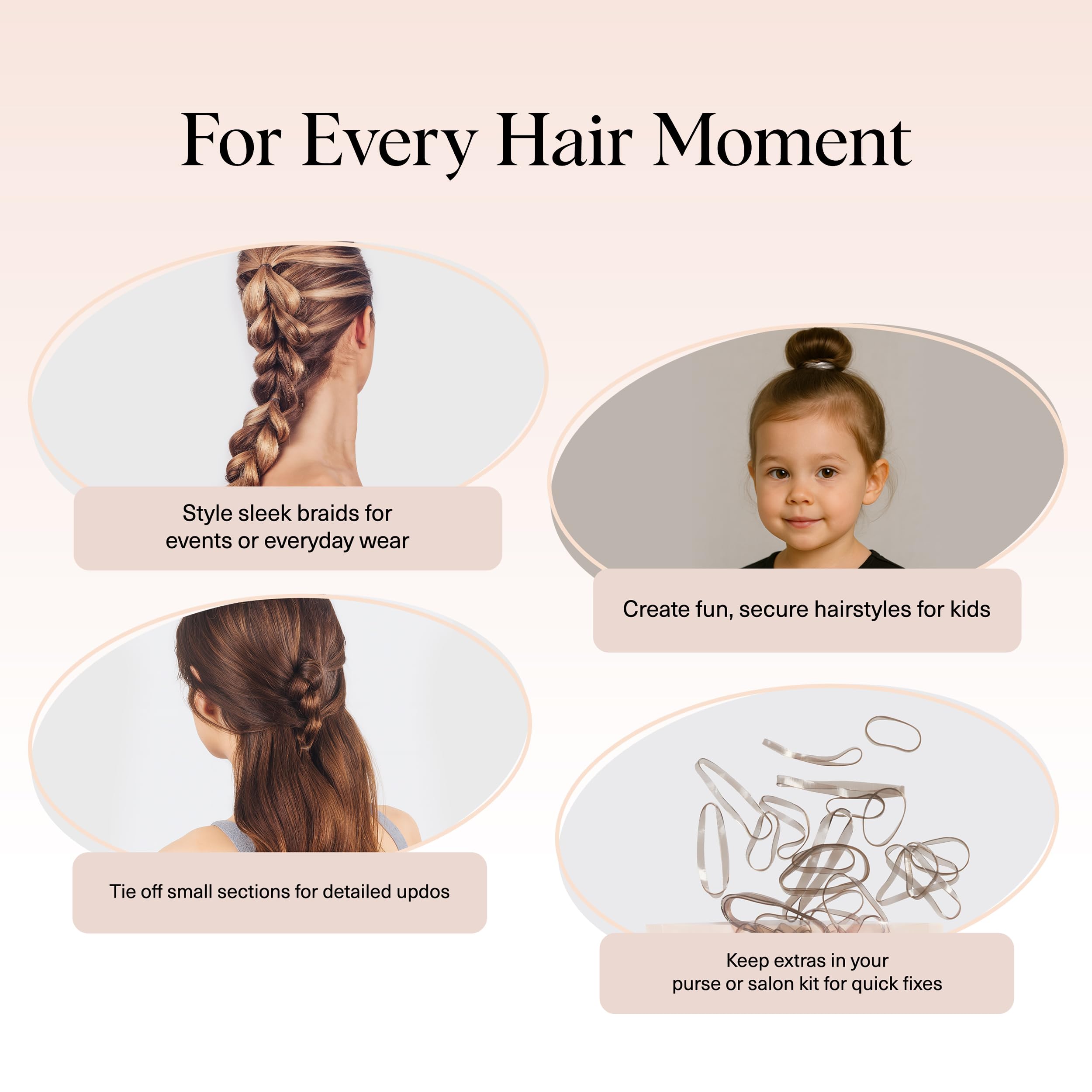 Kitsch hair ties no-damage 5-pack bundle showcases value and everyday reliability