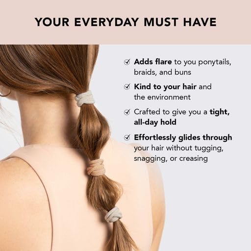 Kitsch Hair Ties snag-free rubber band prevents pulling for gentle styling