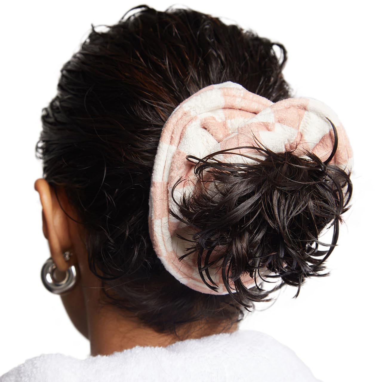 Kitsch hair towel scrunchie as wrist-drying option offers versatile use