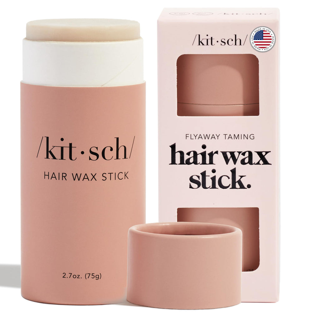 Kitsch Hair Wax Stick compact on-the-go for quick touch-ups and smooth styling.