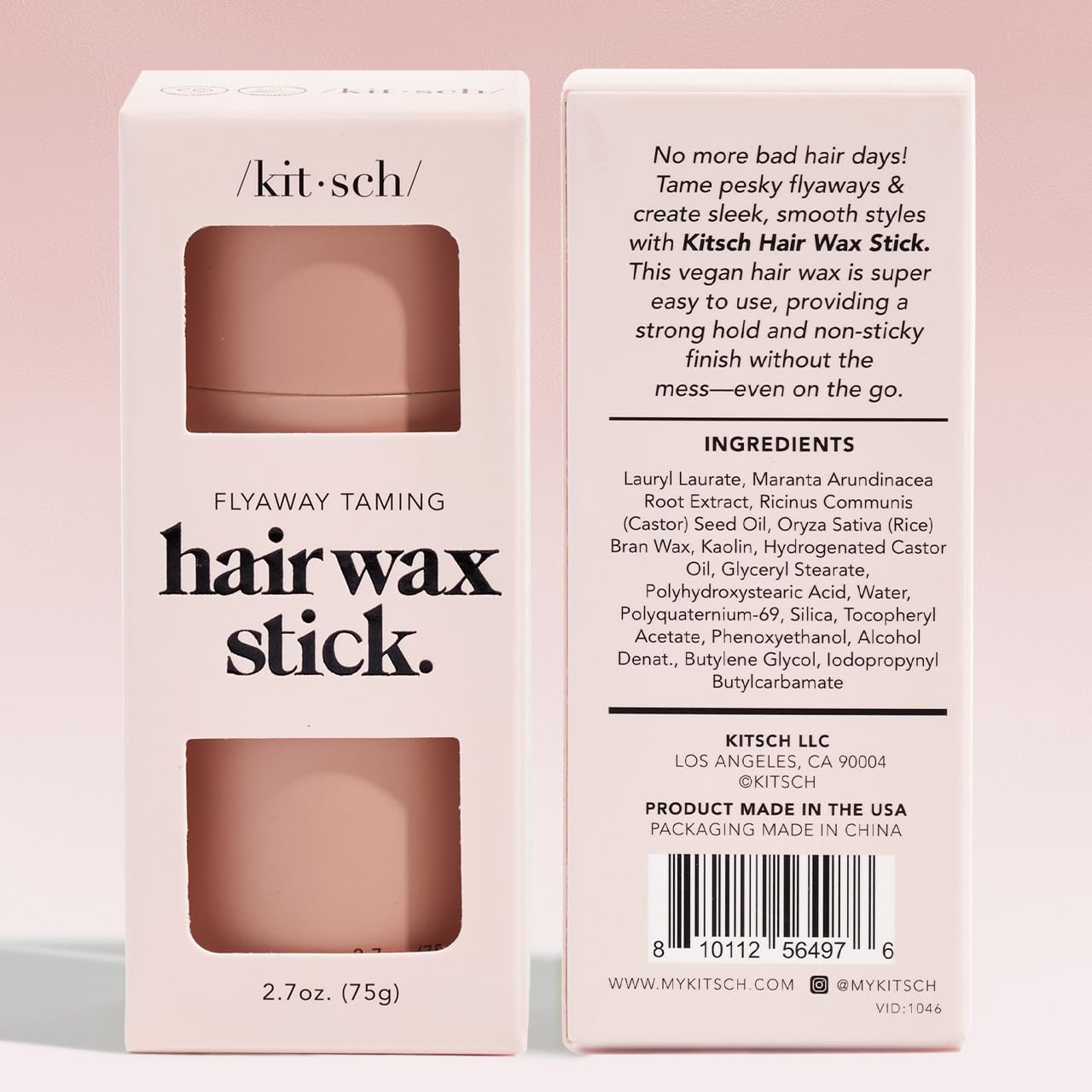 Kitsch Hair Wax Stick ideal for travel and on-the-go styling.