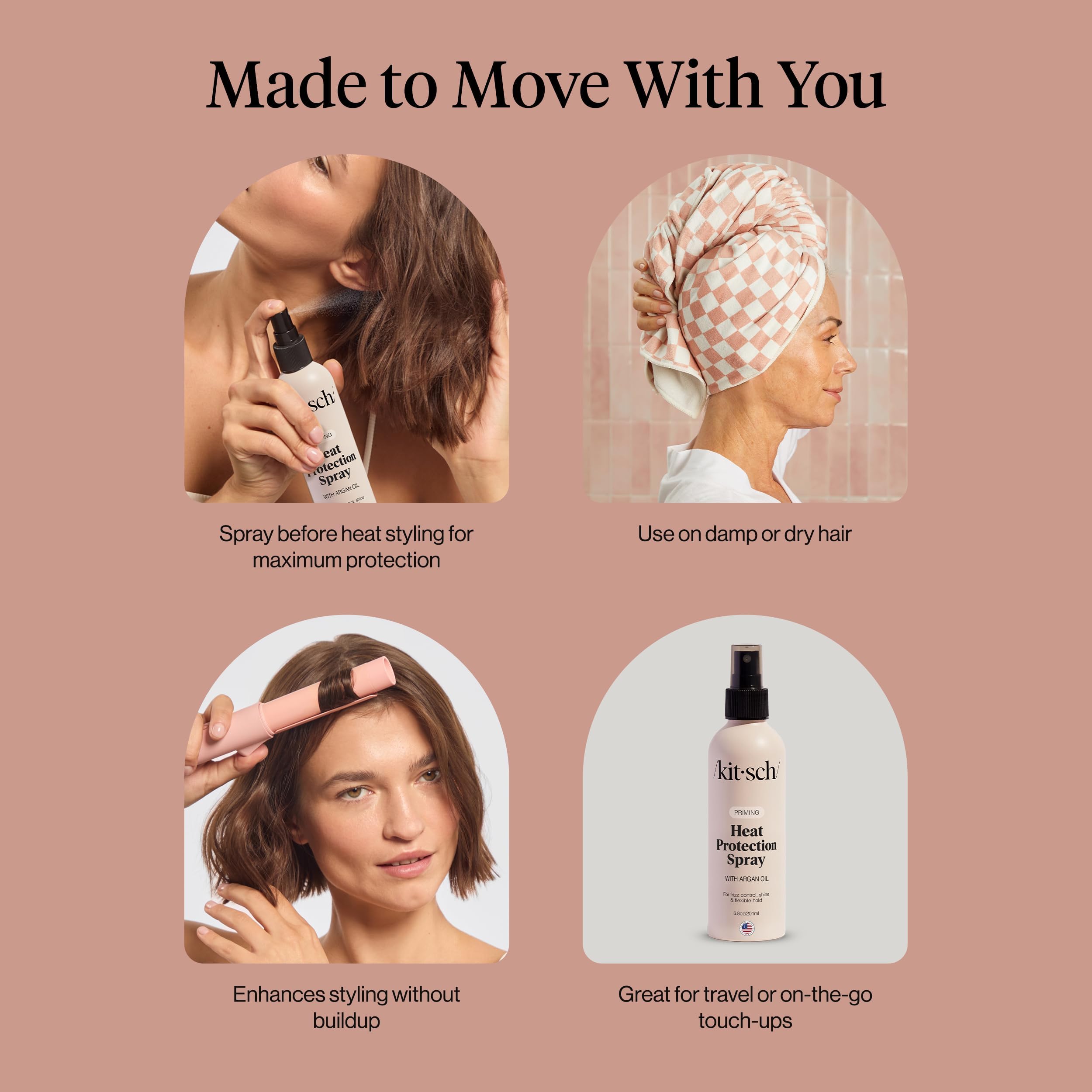 Kitsch spray makes a thoughtful gift for her who loves polished hair.