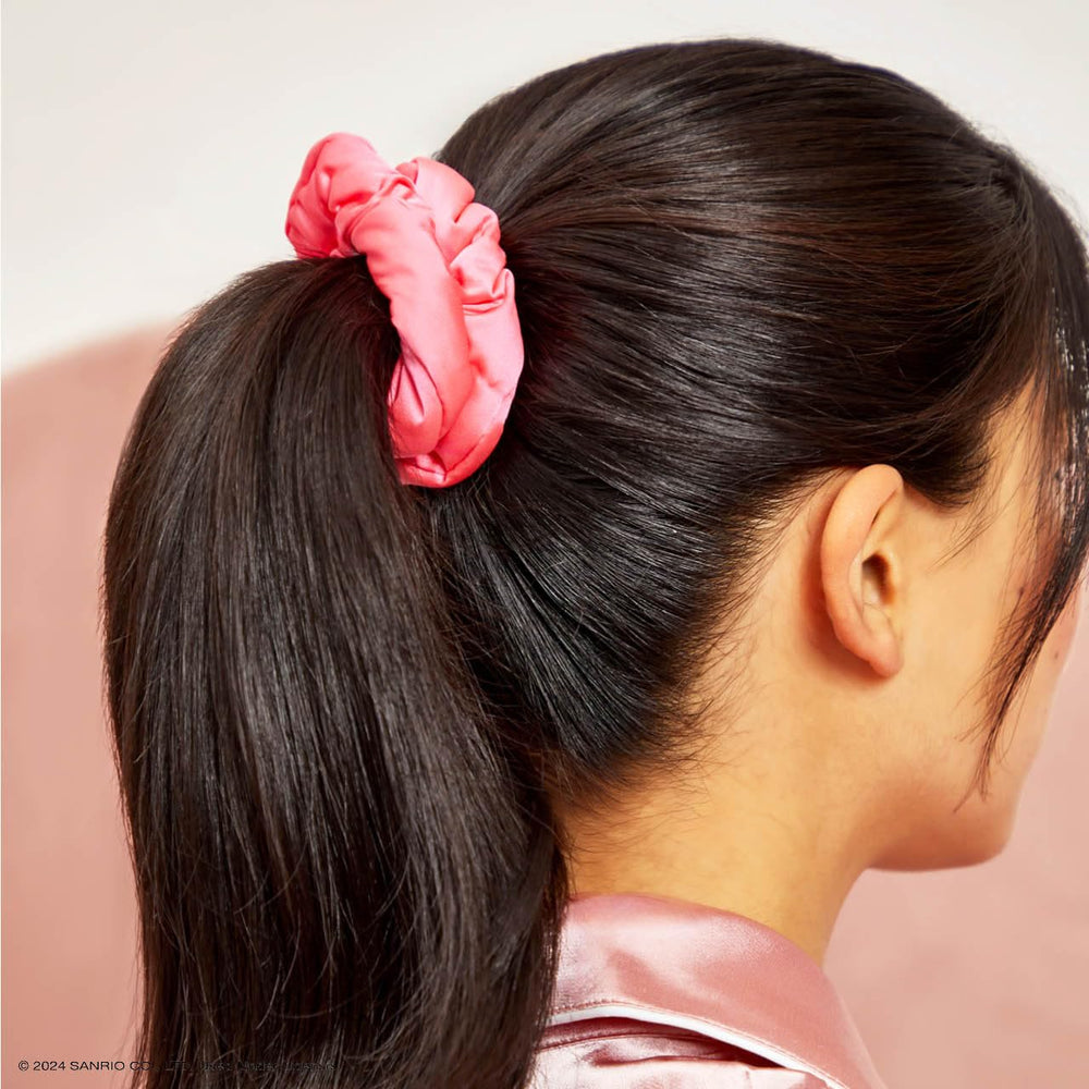 Kitsch Hello Kitty eco-friendly scrunchies made from recycled materials.