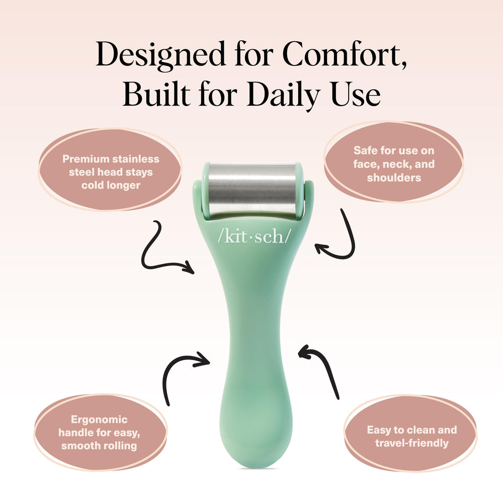 Kitsch Ice Roller jawline massage for refreshed complexion