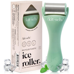 Kitsch Ice Roller stainless steel close-up ready to reduce puffiness