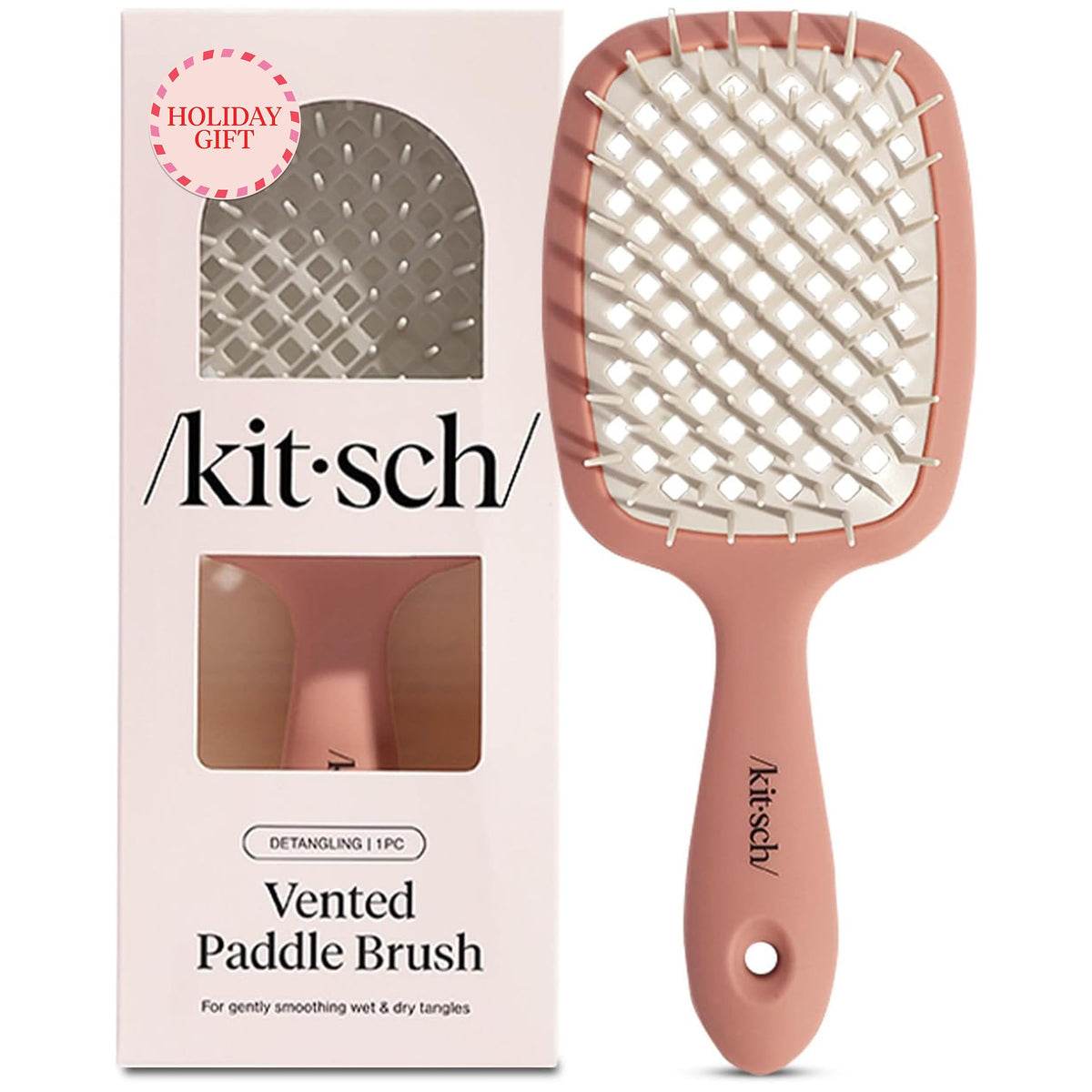 Kitsch lightweight vented brush terrapaddle for smooth detangling across all hair types