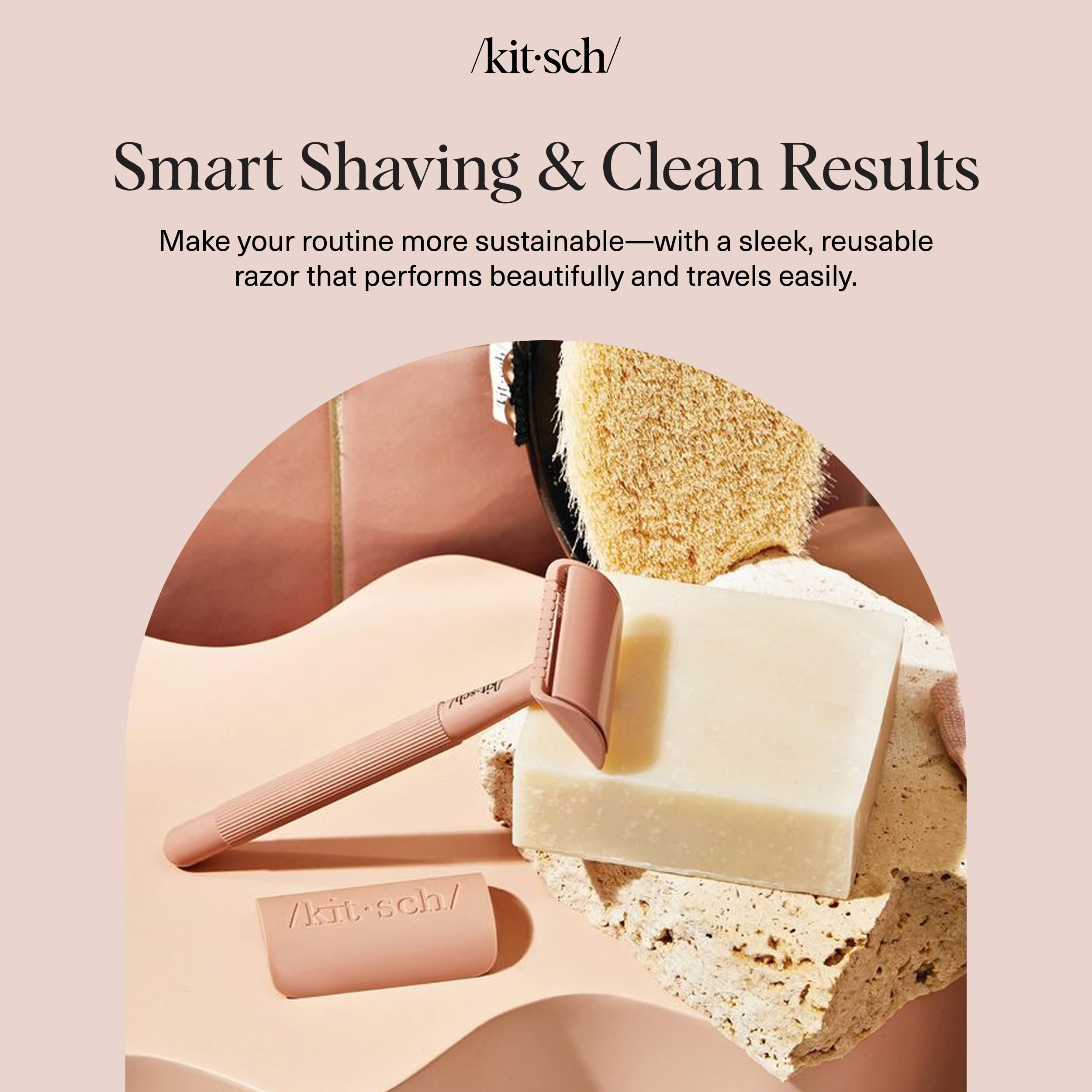 Kitsch long-metal-handle provides ergonomic grip for stable control