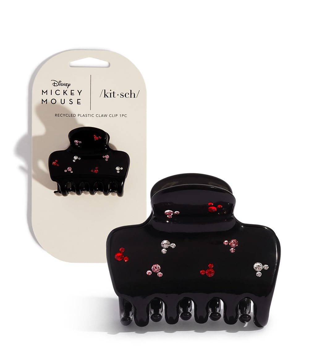 Kitsch Mickey Minnie clip smooths strands while staying gentle on hair