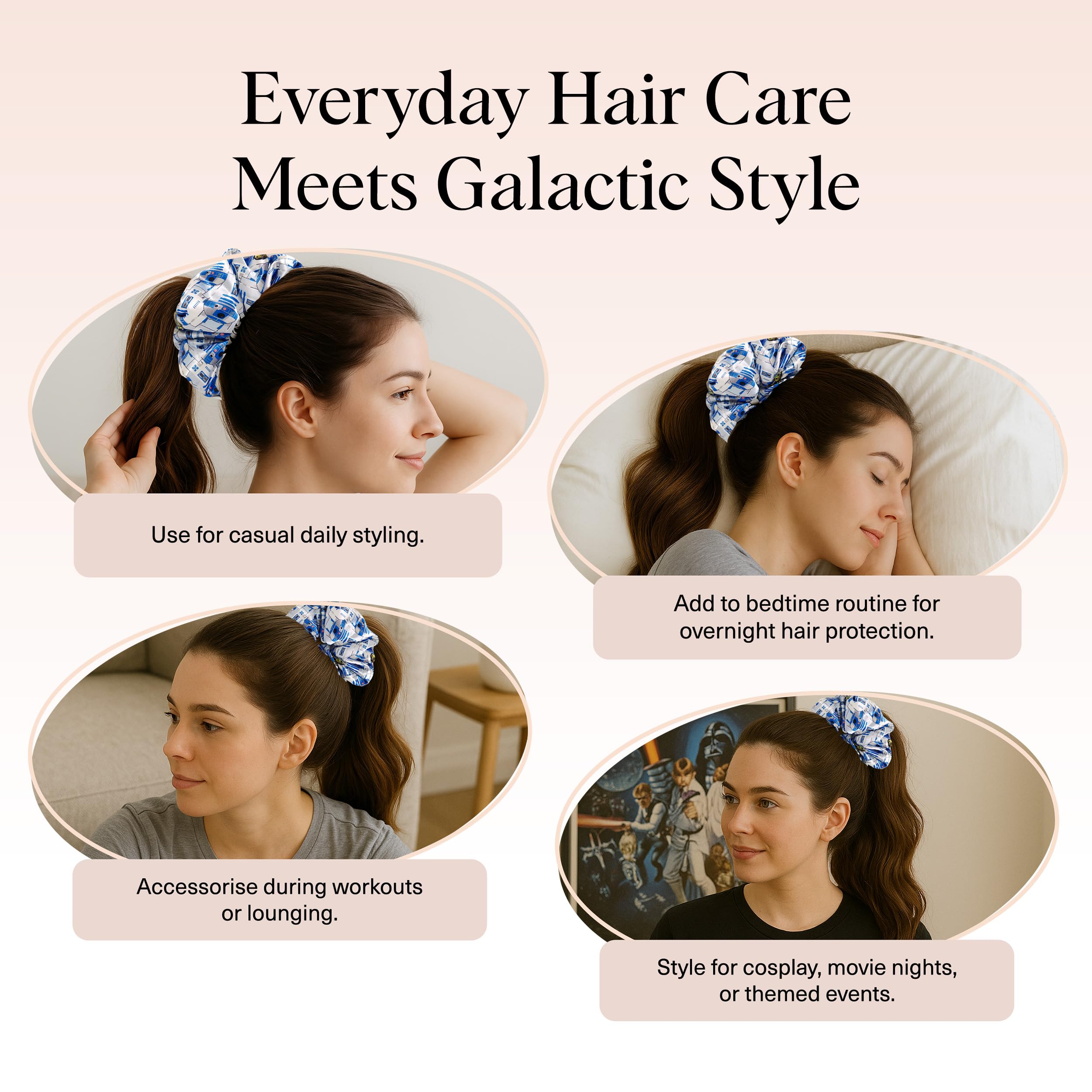 Kitsch nighttime creaseless-hair scrunchie supports restful morning routines.