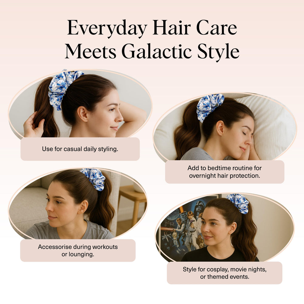 Kitsch nighttime creaseless-hair scrunchie supports restful morning routines.