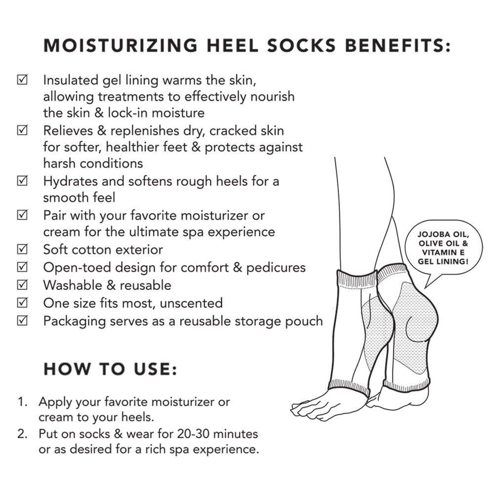 Kitsch overnight foot hydration routine socks designed for bedtime use