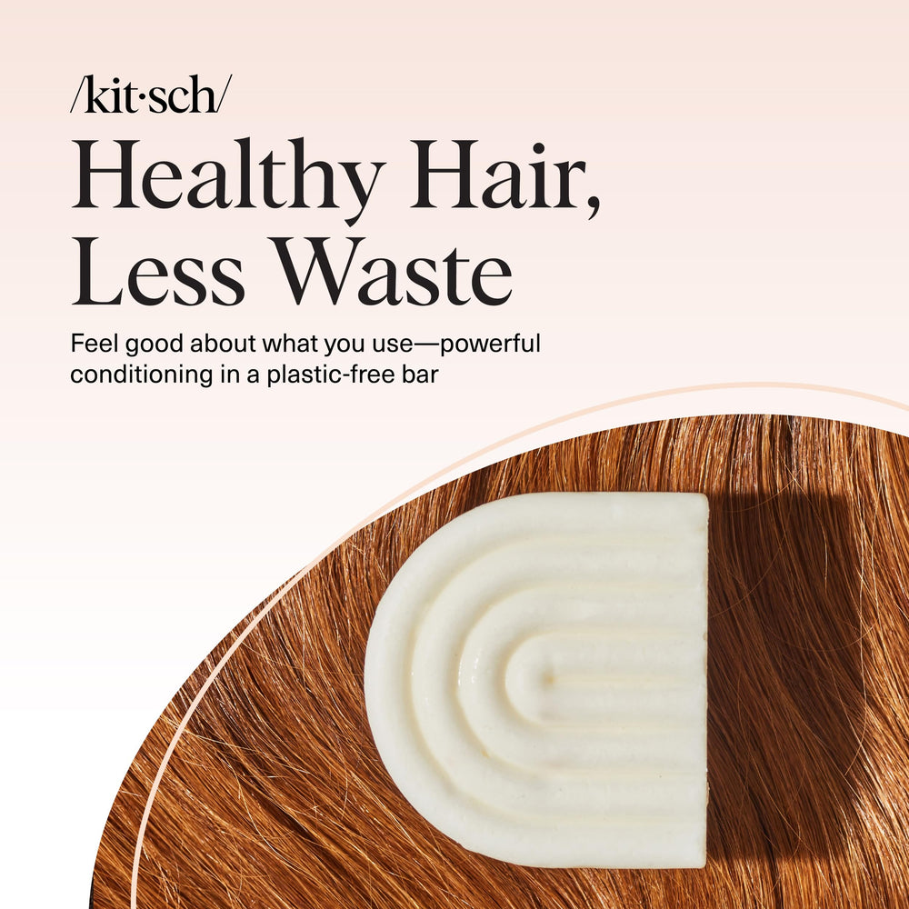 Kitsch Rice Water Conditioner Bar easy application on wet or dry hair.