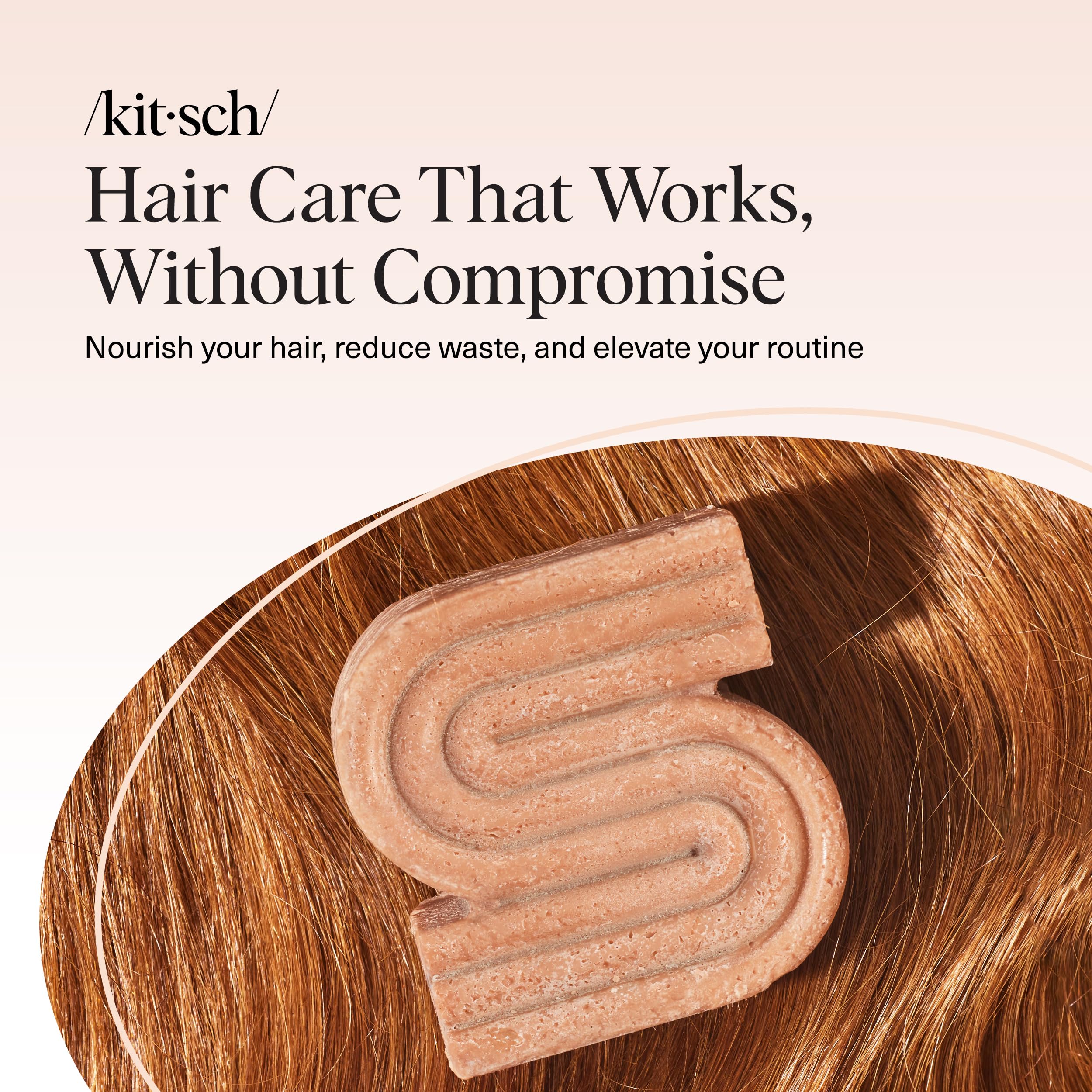 Kitsch Rice Water Shampoo Bar USA-made label signals quality