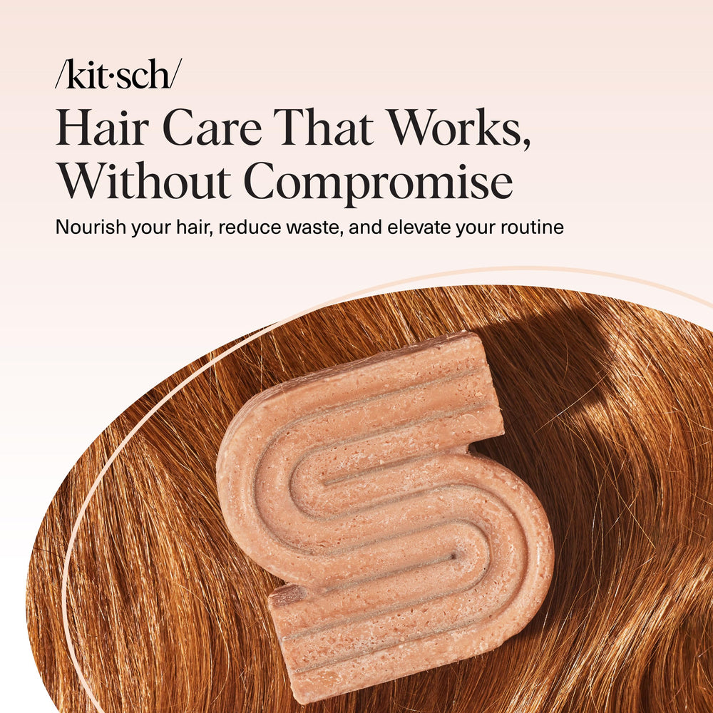 Kitsch Rice Water Shampoo Bar USA-made label signals quality