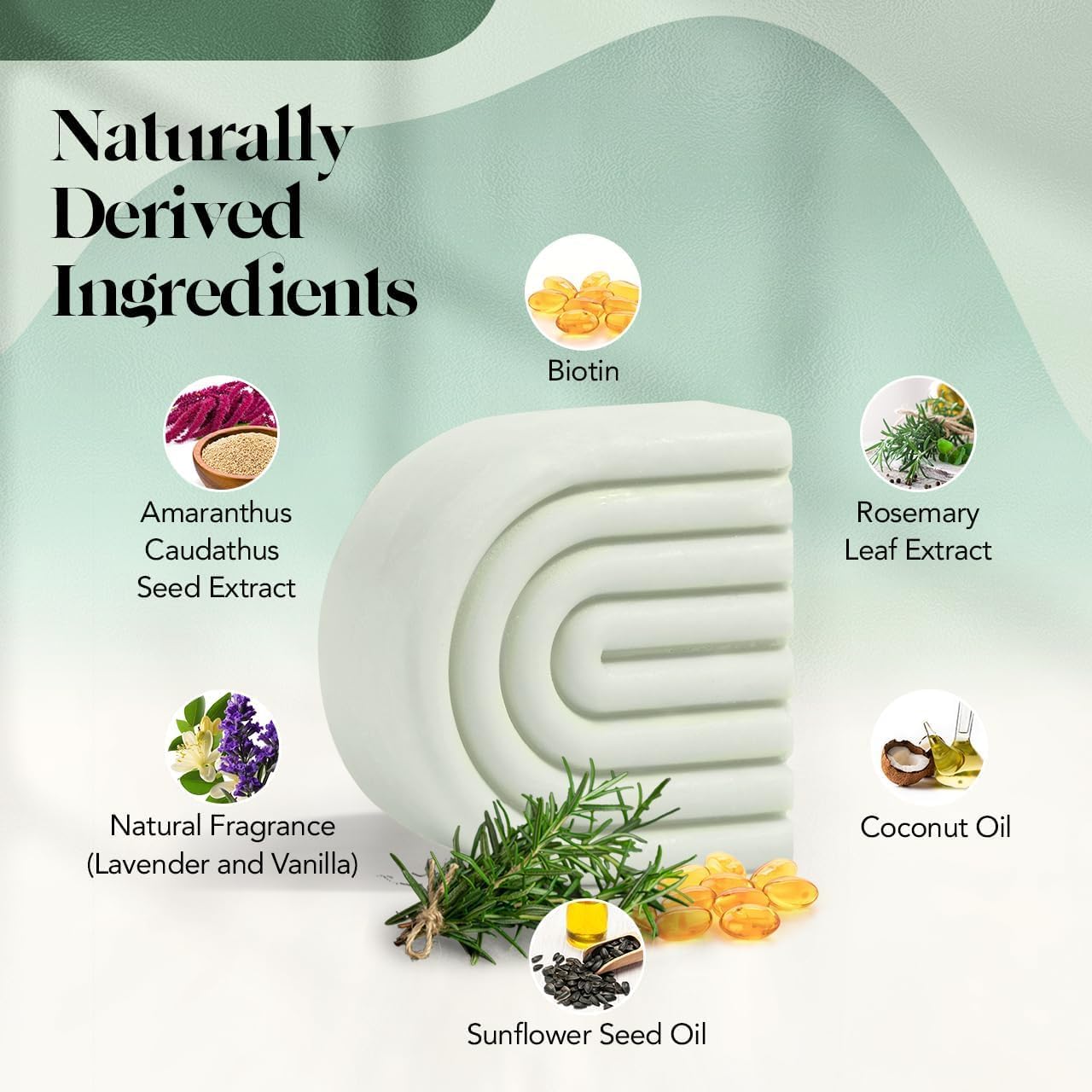 Kitsch Rosemary & Biotin Conditioner Bar applying on hair for easy daily hydration.