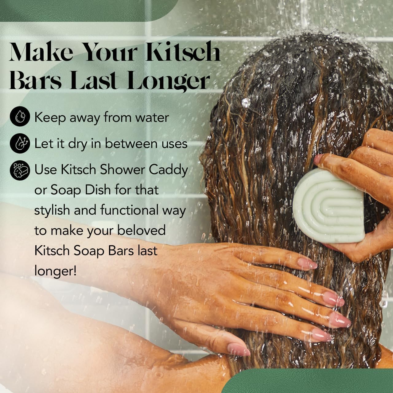 Kitsch Rosemary & Biotin Conditioner Bar is vegan and cruelty-free for clean beauty.