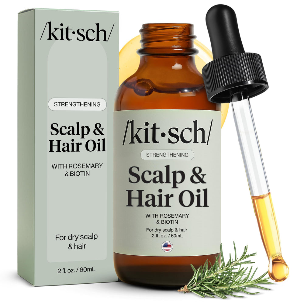 Kitsch Rosemary Oil vegan cruelty-free status emphasizes ethical beauty.