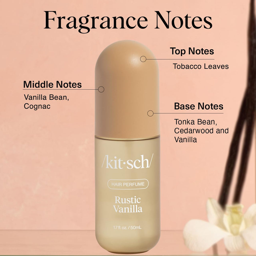 Kitsch Rustic Vanilla travel-size bottle fits purses and gym bags.