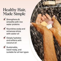 Kitsch coconut oil conditioner bar delivers deep moisture for silky, hydrated strands.
