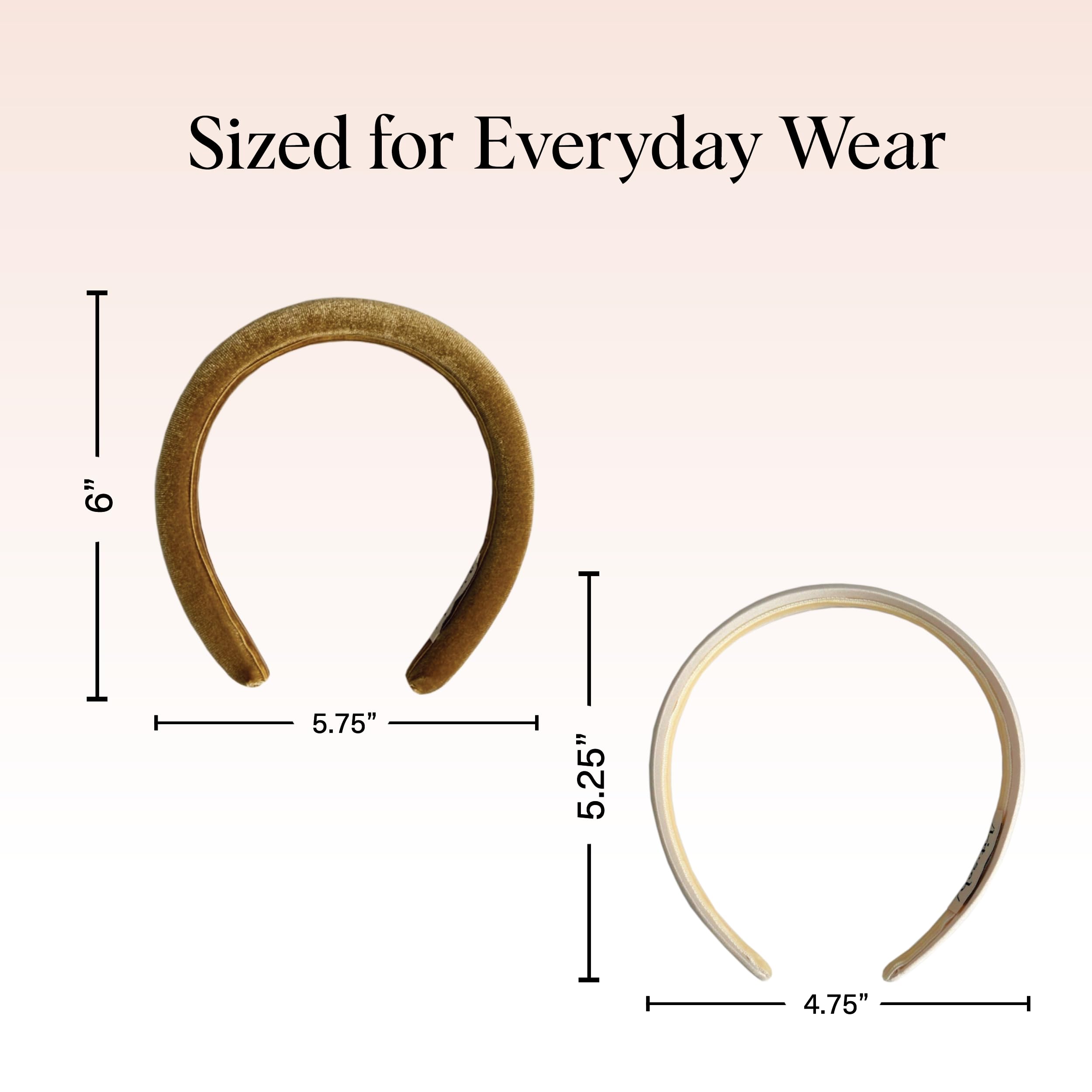 Kitsch satin headband camel closeup showing smooth texture for day-long wear.