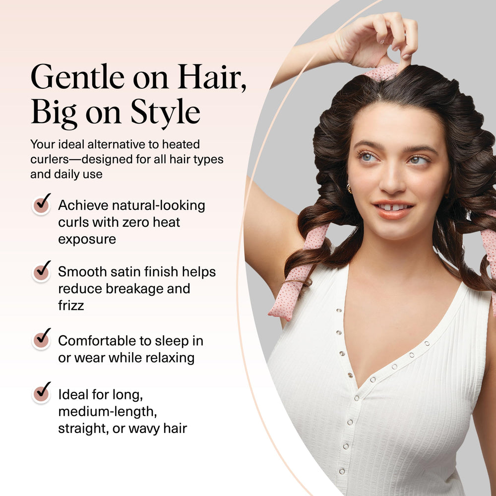 Kitsch satin rod wrap close-up shows smooth satin surface reducing friction.