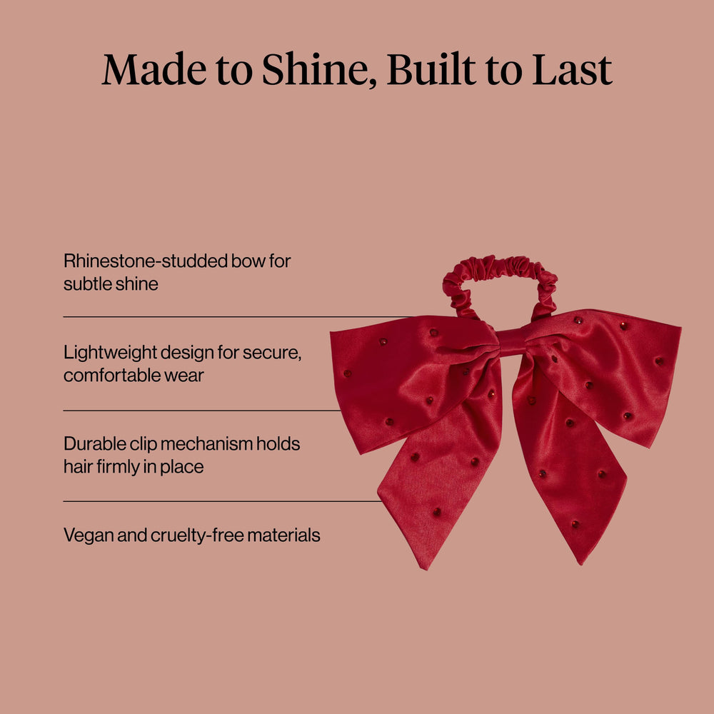 Kitsch satin scrunchies elegant bling adds chic detail to outfits.