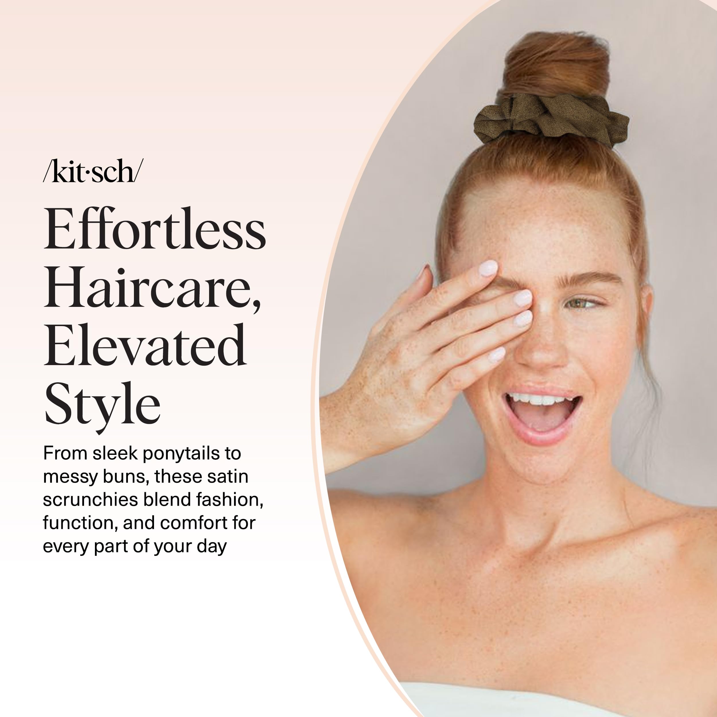 Kitsch scrunchies day and night use for versatile accessorizing