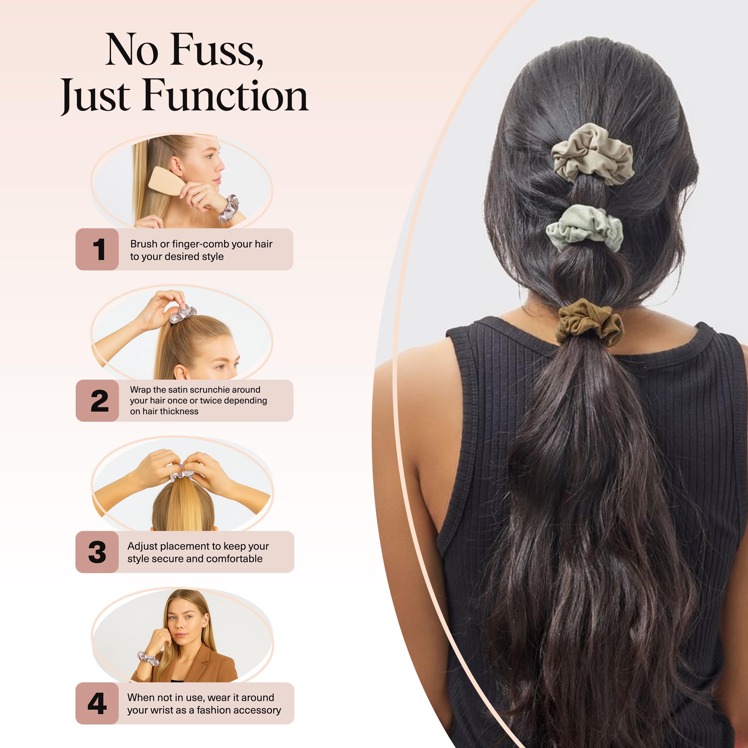 Kitsch scrunchies easy-on everyday wear for busy mornings