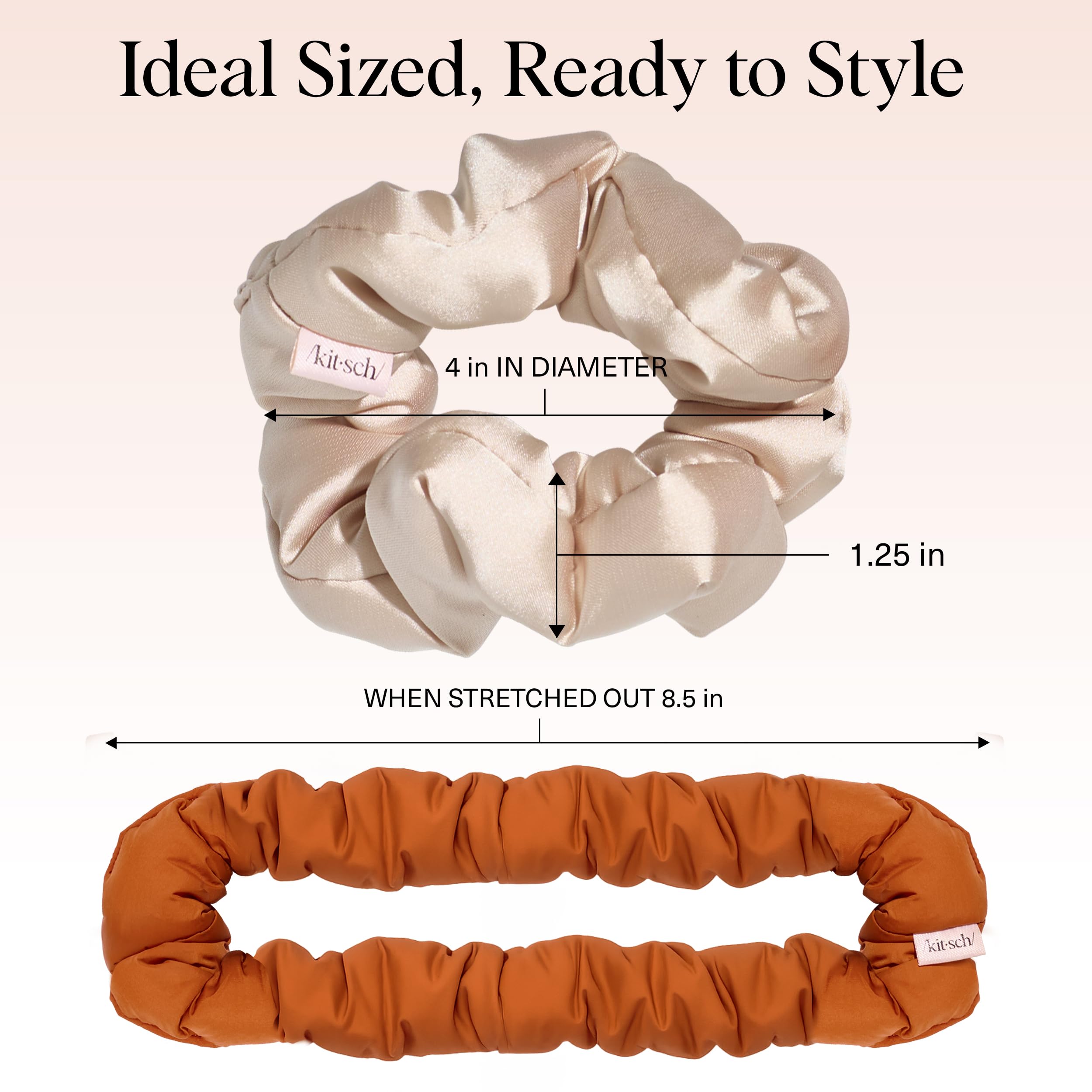 Kitsch Sedona scrunchies no-crease, keeps hair in place without dents