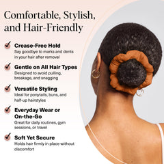 Kitsch Sedona scrunchies ponytail, smooth secure hold for daily workouts