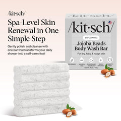 Kitsch shea butter aloe nourishing bar soap lather highlighting hydration