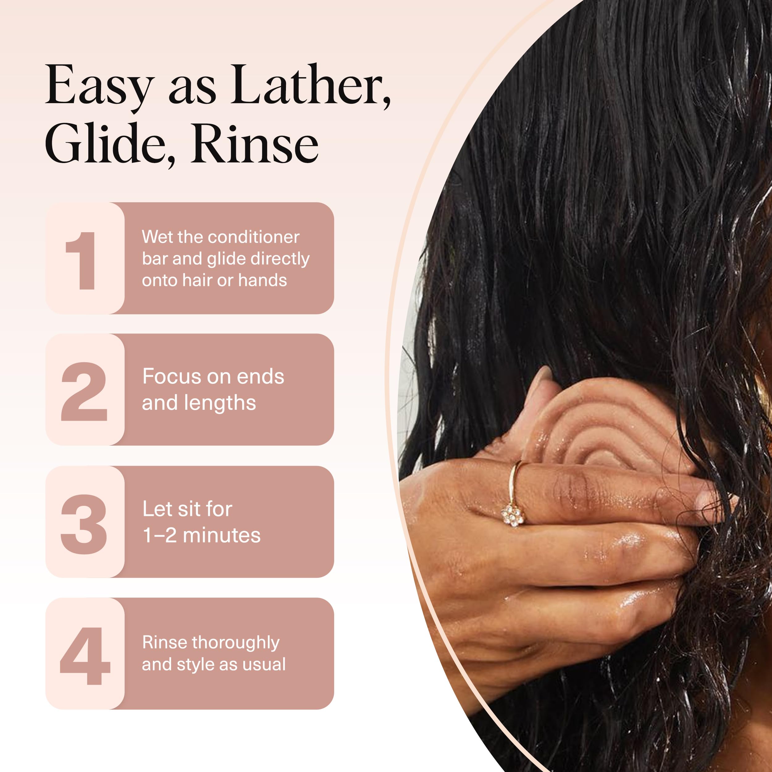 Kitsch solid conditioner reduces plastic waste for eco-conscious routines.