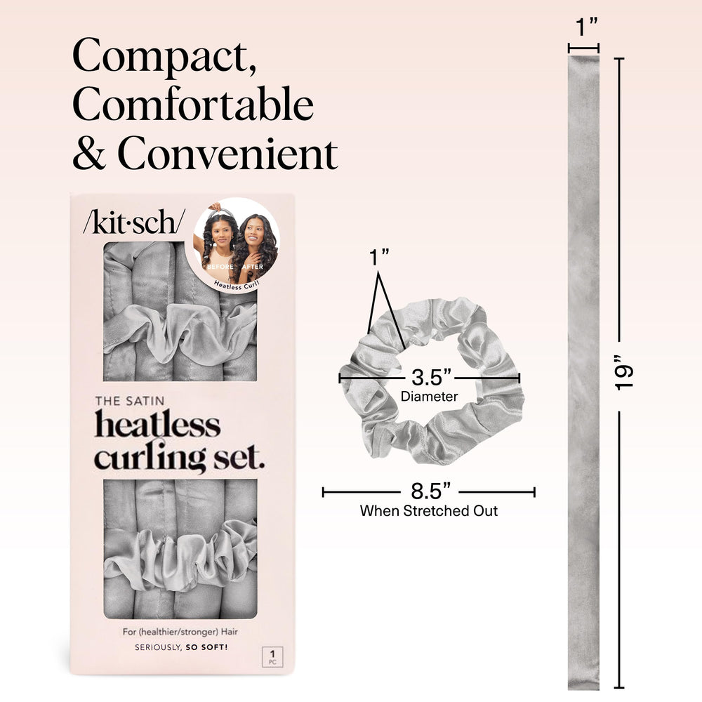 Kitsch sleep-in curler comfortable satin design for all-night wear