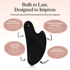 Kitsch gua sha jawline definition shot for potential uplift and sharper profile.