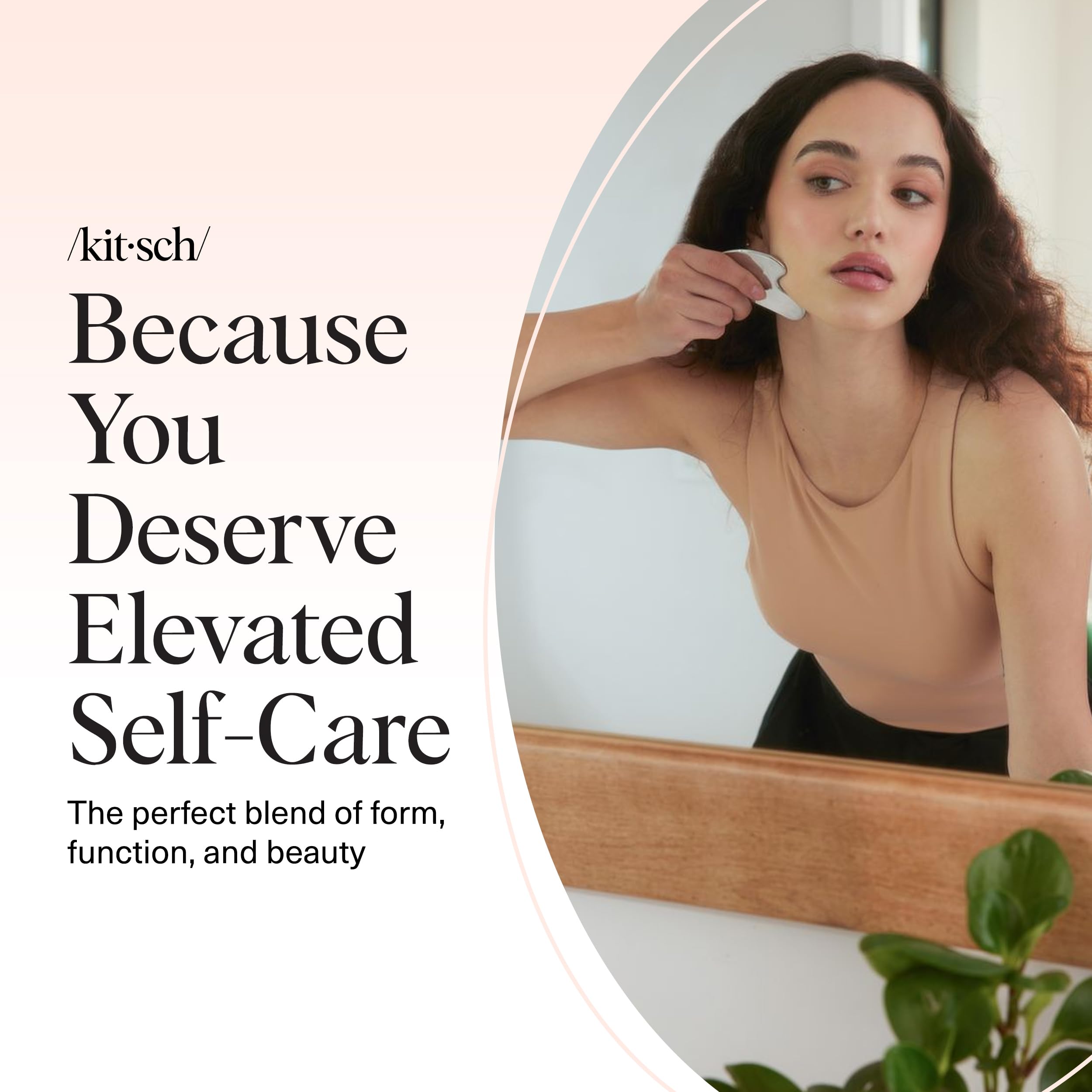 Kitsch gua sha tool in gift-ready packaging for gifting